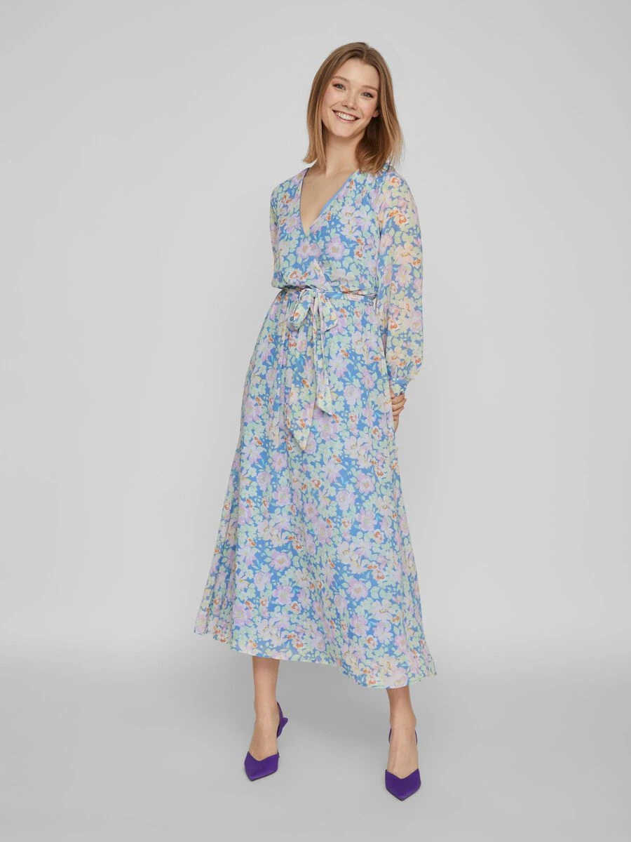 Vila LANGE MOUWEN MAXI JURK 4 Vila LANGE MOUWEN MAXI JURK - Afbeelding 4