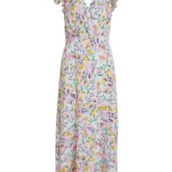 Vila RUCHES MAXI JURK 11 Vila RUCHES MAXI JURK -Goedkope Fraaie Mod Winkel 14084713 SnowWhite 1018502 001