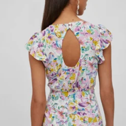 Vila RUCHES MAXI JURK 10 Vila RUCHES MAXI JURK -Goedkope Fraaie Mod Winkel 14084713 SnowWhite 1018502 007