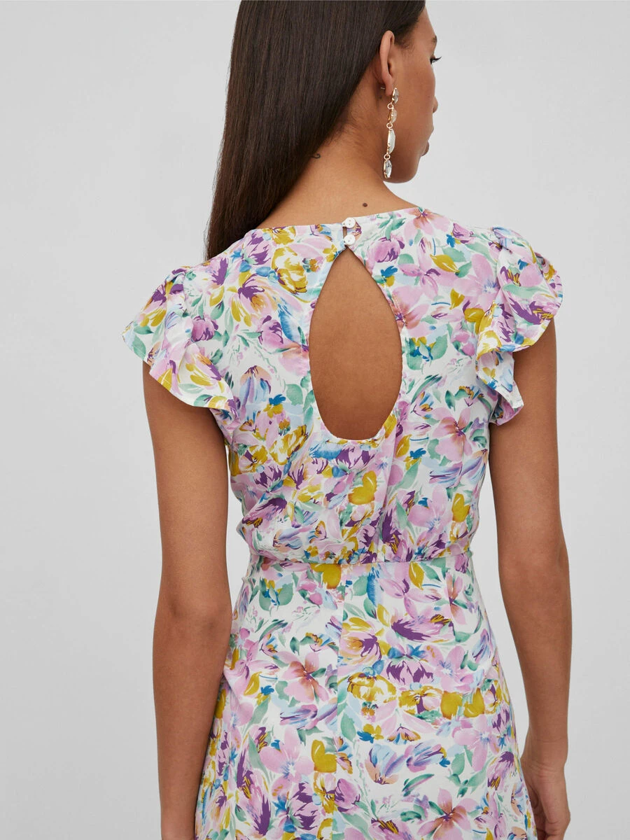 Vila RUCHES MAXI JURK 5 Vila RUCHES MAXI JURK - Afbeelding 5