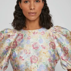 Vila GEBLOEMDE MIDI JURK 10 Vila GEBLOEMDE MIDI JURK -Goedkope Fraaie Mod Winkel 14084789 MistyRose 1019213 007