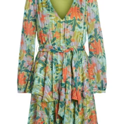 Vila LANGE MOUWEN KORTE JURK 10 Vila LANGE MOUWEN KORTE JURK -Goedkope Fraaie Mod Winkel 14084791 JadeLime 1019240 001