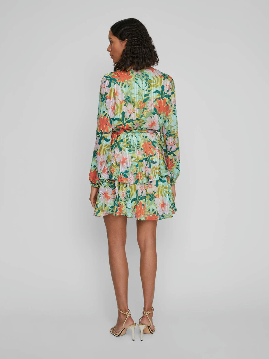 Vila LANGE MOUWEN KORTE JURK 2 Vila LANGE MOUWEN KORTE JURK - Afbeelding 2