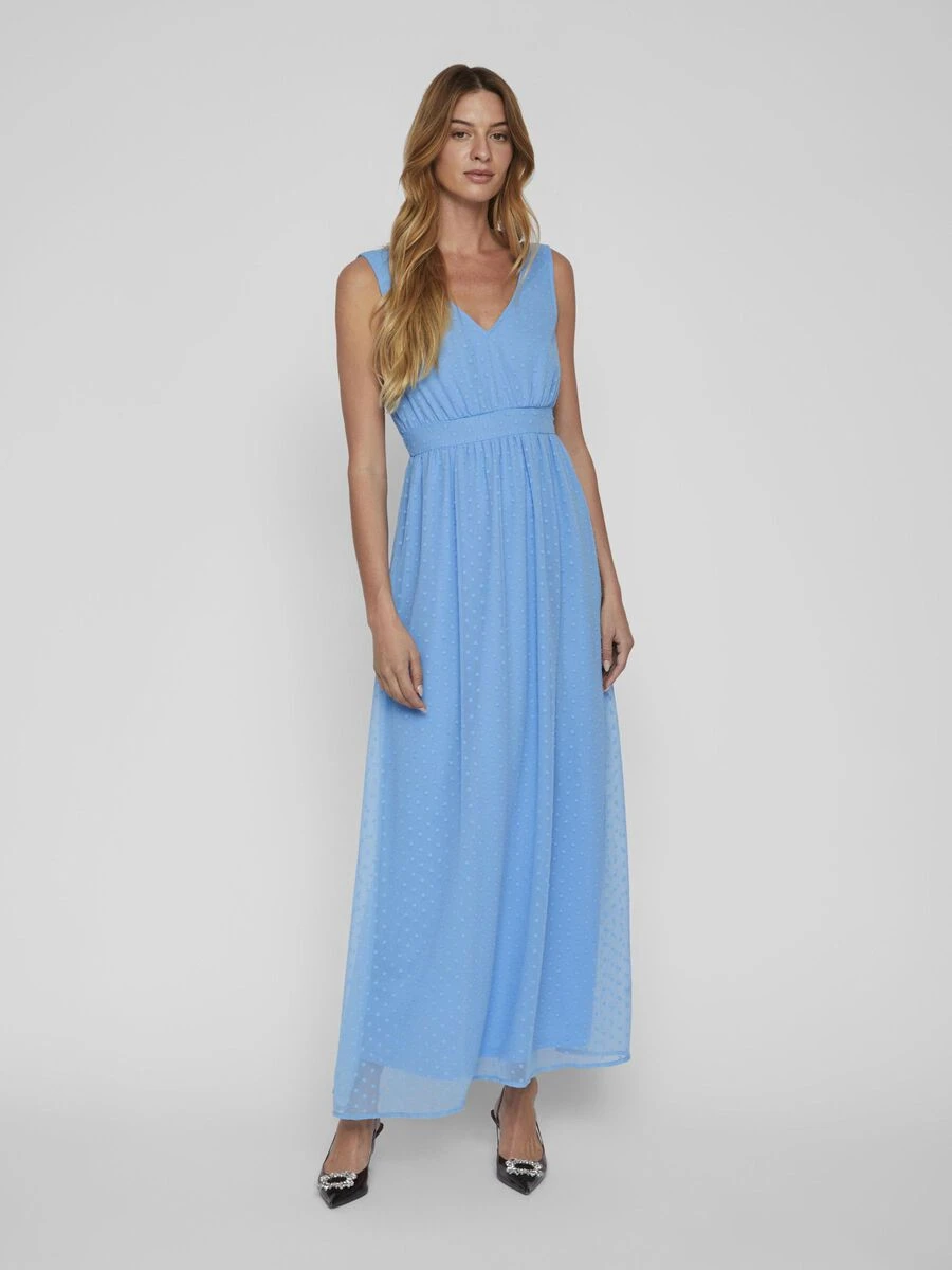 Vila STRIK AAN DE ACHTERKANT MAXI JURK