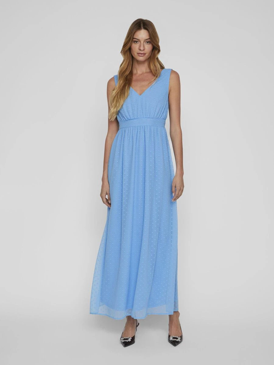 Vila STRIK AAN DE ACHTERKANT MAXI JURK 4 Vila STRIK AAN DE ACHTERKANT MAXI JURK - Afbeelding 4
