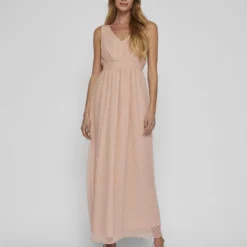 Vila STRIK AAN DE ACHTERKANT MAXI JURK