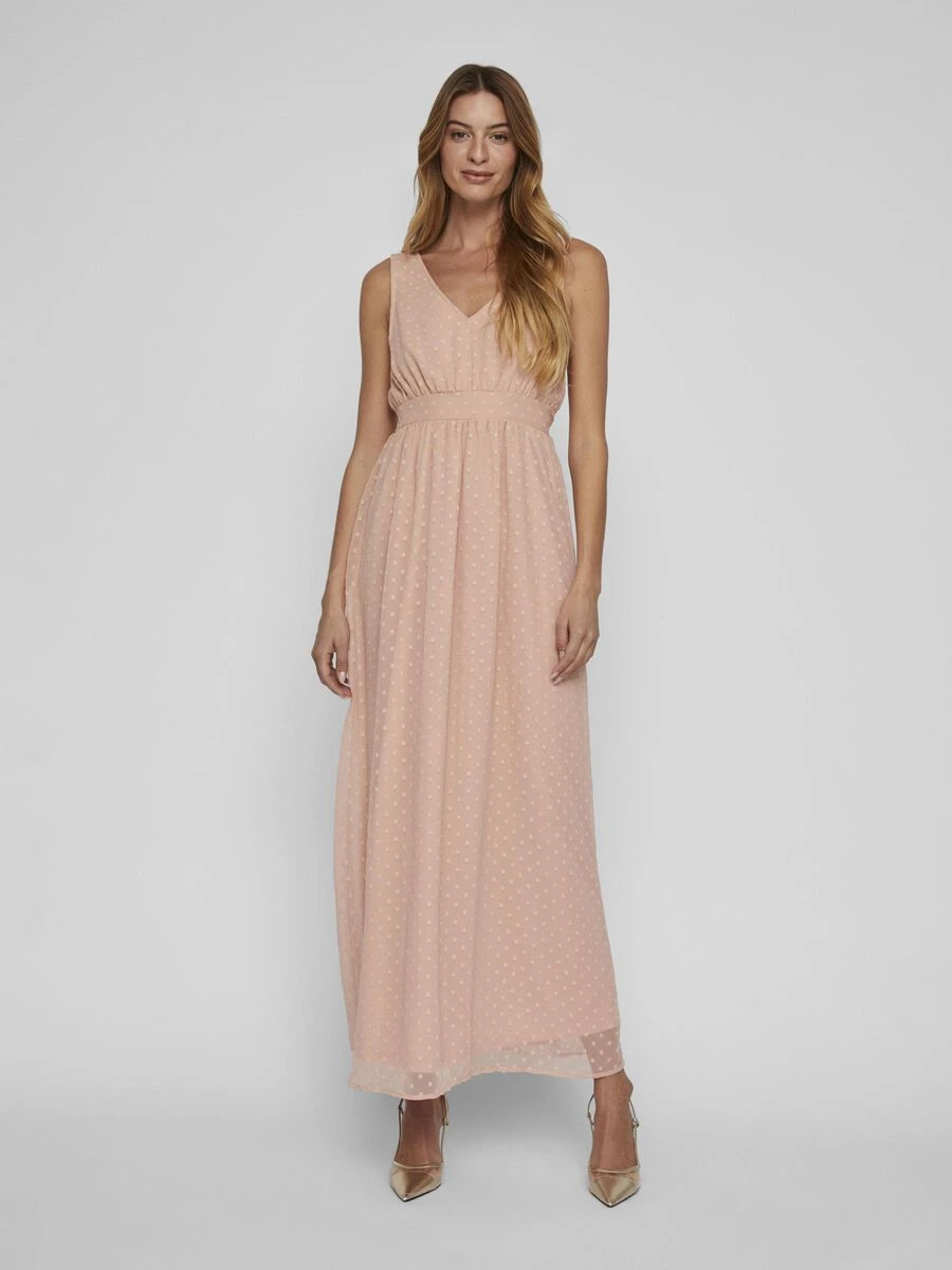 Vila STRIK AAN DE ACHTERKANT MAXI JURK