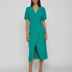 Vila GEPLOOID MIDI JURK