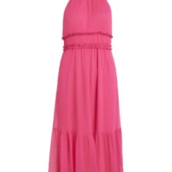 Vila HALTERNEK MIDI JURK 11 Vila HALTERNEK MIDI JURK -Goedkope Fraaie Mod Winkel 14085382 PinkYarrow 001