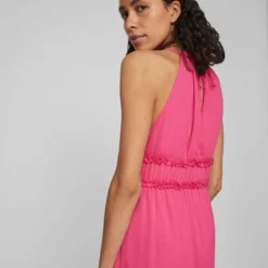 Vila HALTERNEK MIDI JURK 10 Vila HALTERNEK MIDI JURK -Goedkope Fraaie Mod Winkel 14085382 PinkYarrow 007