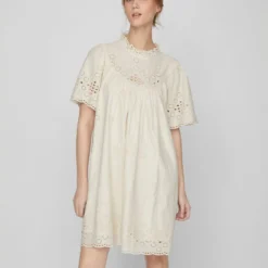 Vila GEDETAILLEERDE JURK MET KORTE MOUWEN