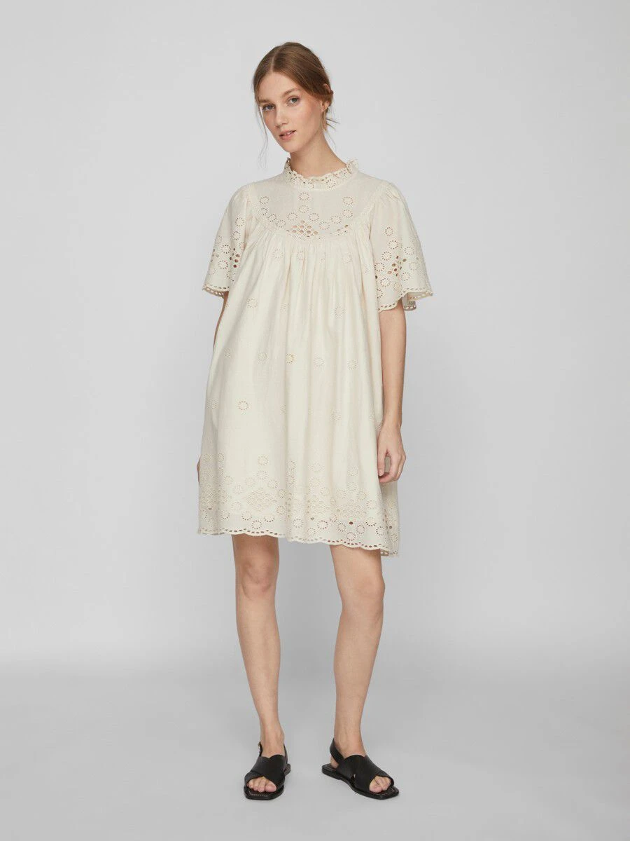 Vila GEDETAILLEERDE JURK MET KORTE MOUWEN 4 Vila GEDETAILLEERDE JURK MET KORTE MOUWEN - Afbeelding 4