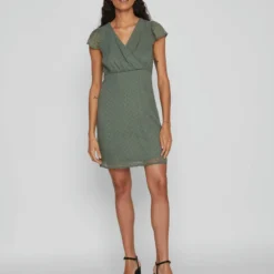 Vila OPEN RUG KORTE JURK