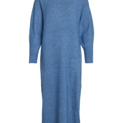 Vila TALL - GEBREIDE JURK -Goedkope Fraaie Mod Winkel 14086265 FederalBlue 1031149 001