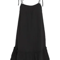 Vila STRAP KORTE JURK -Goedkope Fraaie Mod Winkel 14086507 Black 001