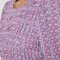 Vila KORTE MOUWEN MAXI JURK -Goedkope Fraaie Mod Winkel 14087131 PinkYarrow 1037650 006