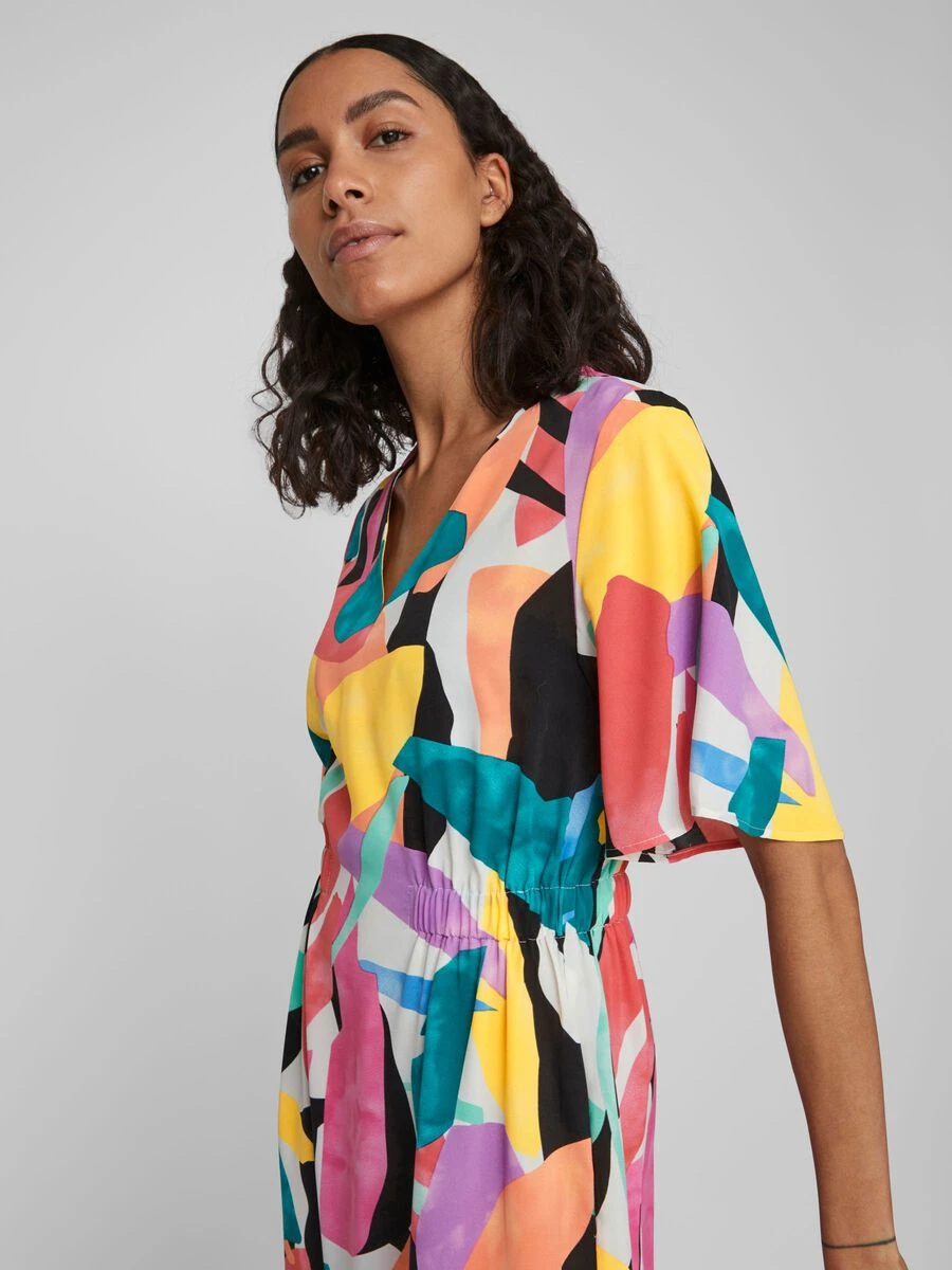 Vila GRAFISCH BEDRUKTE MIDI JURK 3 Vila GRAFISCH BEDRUKTE MIDI JURK - Afbeelding 3