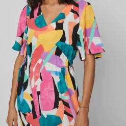 Vila GRAFISCH BEDRUKTE MIDI JURK 10 Vila GRAFISCH BEDRUKTE MIDI JURK -Goedkope Fraaie Mod Winkel 14087160 CloudDancer 1037882 007