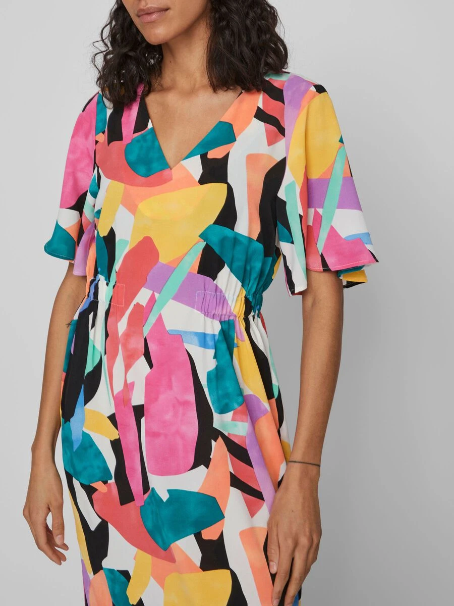 Vila GRAFISCH BEDRUKTE MIDI JURK 5 Vila GRAFISCH BEDRUKTE MIDI JURK - Afbeelding 5