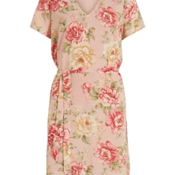 Vila KNOOPRIEM IN DE TAILLE JURK MET KORTE MOUWEN 11 Vila KNOOPRIEM IN DE TAILLE JURK MET KORTE MOUWEN -Goedkope Fraaie Mod Winkel 14087258 MistyRose 1038922 001