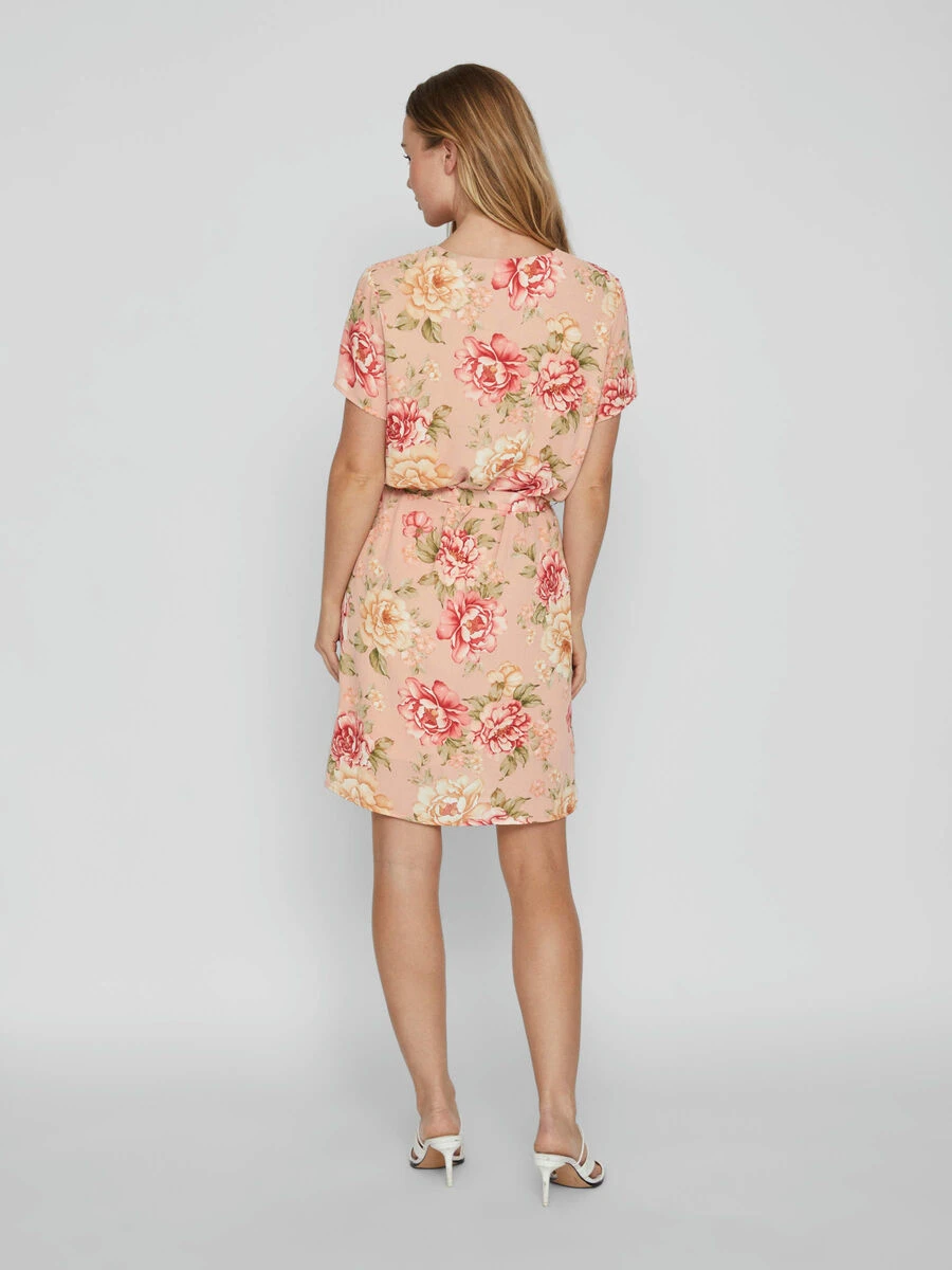 Vila KNOOPRIEM IN DE TAILLE JURK MET KORTE MOUWEN 2 Vila KNOOPRIEM IN DE TAILLE JURK MET KORTE MOUWEN - Afbeelding 2