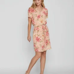Vila KNOOPRIEM IN DE TAILLE JURK MET KORTE MOUWEN 9 Vila KNOOPRIEM IN DE TAILLE JURK MET KORTE MOUWEN -Goedkope Fraaie Mod Winkel 14087258 MistyRose 1038922 005