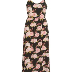 Vila GEBLOEMD BANDJE MIDI JURK 11 Vila GEBLOEMD BANDJE MIDI JURK -Goedkope Fraaie Mod Winkel 14087269 Black 1038947 001