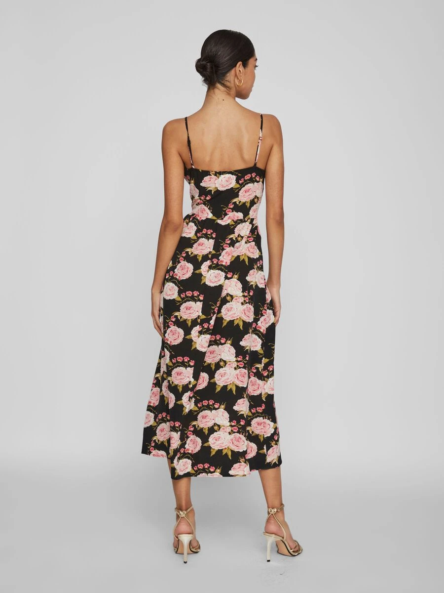 Vila GEBLOEMD BANDJE MIDI JURK 2 Vila GEBLOEMD BANDJE MIDI JURK - Afbeelding 2