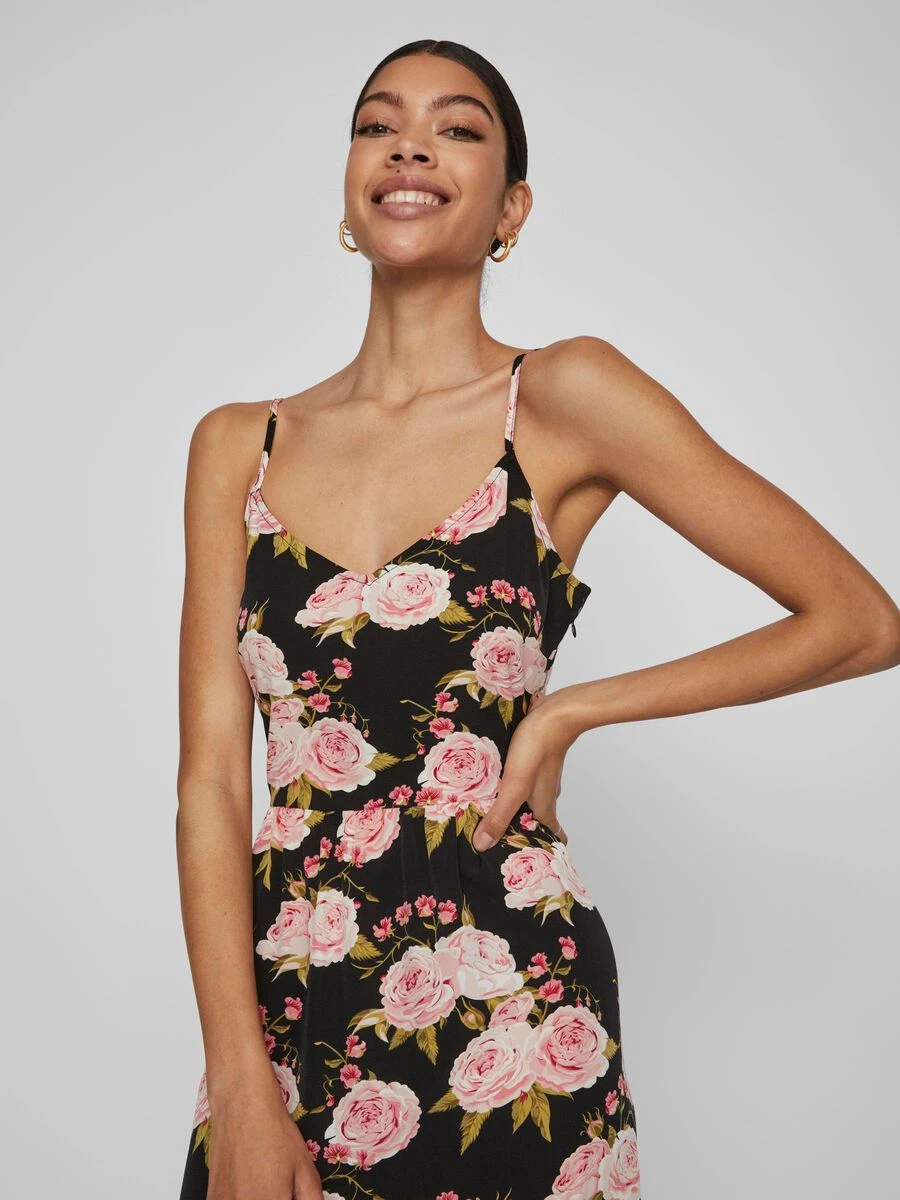 Vila GEBLOEMD BANDJE MIDI JURK 3 Vila GEBLOEMD BANDJE MIDI JURK - Afbeelding 3