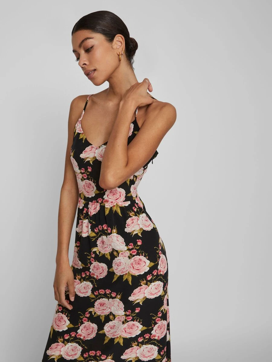 Vila GEBLOEMD BANDJE MIDI JURK 5 Vila GEBLOEMD BANDJE MIDI JURK - Afbeelding 5