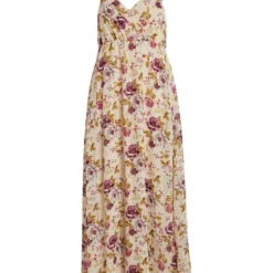 Vila PETITE - BANDJES MAXI JURK -Goedkope Fraaie Mod Winkel 14087288 Birch 1038972 001