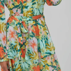 Vila TALL - JURK MET LANGE MOUWEN -Goedkope Fraaie Mod Winkel 14087297 JadeLime 1038978 007