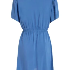 Vila PETITE - JURK MET KORTE MOUWEN -Goedkope Fraaie Mod Winkel 14087364 FederalBlue 002