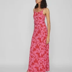 Vila TALL - BAND MAXI JURK -Goedkope Fraaie Mod Winkel 14087371 MarsRed 1039166 005