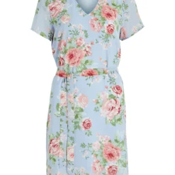 Vila TALL - GEBLOEMD KORTE JURK 10 Vila TALL - GEBLOEMD KORTE JURK -Goedkope Fraaie Mod Winkel 14087400 KentuckyBlue 1039328 001