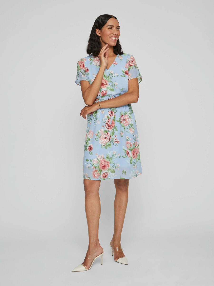 Vila TALL - GEBLOEMD KORTE JURK 1 Vila TALL - GEBLOEMD KORTE JURK