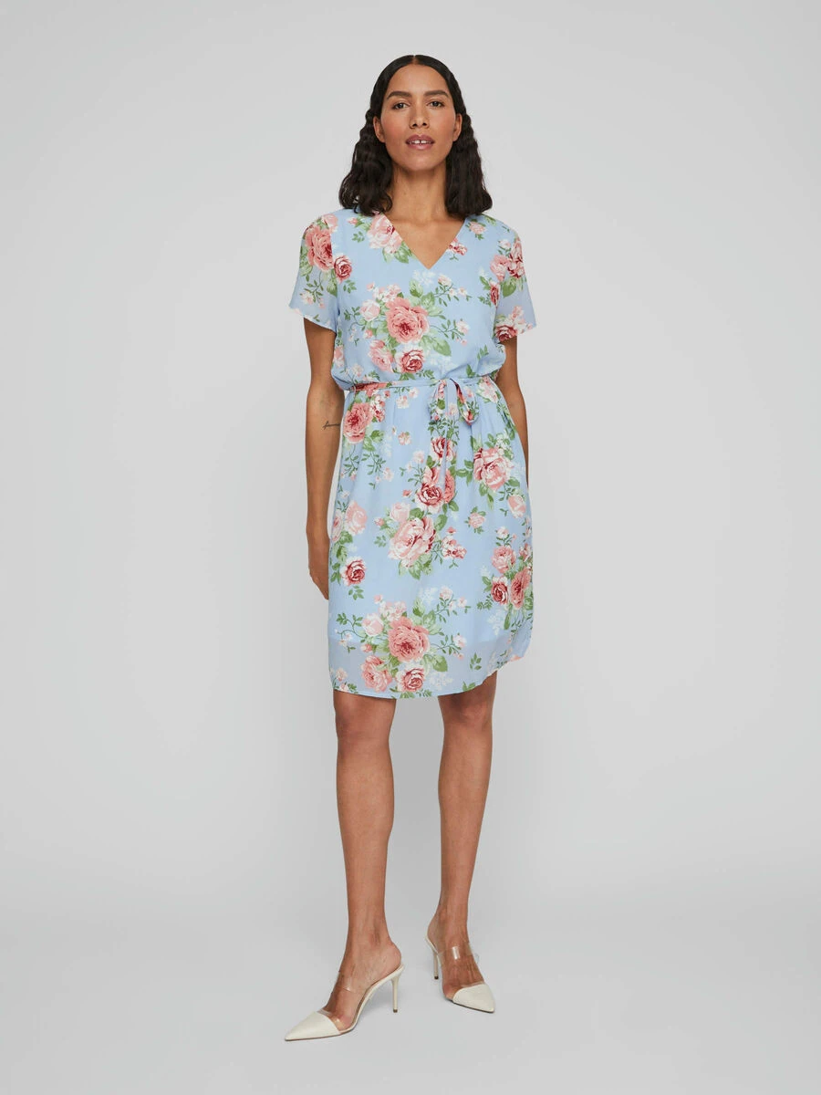 Vila TALL - GEBLOEMD KORTE JURK 4 Vila TALL - GEBLOEMD KORTE JURK - Afbeelding 4