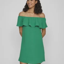 Vila KORTE OFF-SHOULDER JURK