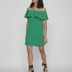 Vila KORTE OFF-SHOULDER JURK 9 Vila KORTE OFF-SHOULDER JURK -Goedkope Fraaie Mod Winkel 14089149 Amazon 005