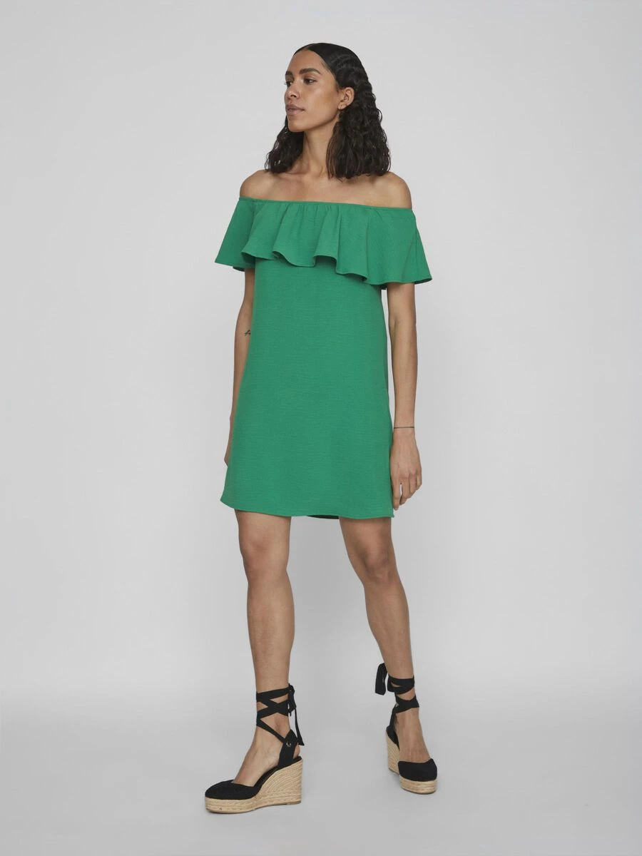 Vila KORTE OFF-SHOULDER JURK 4 Vila KORTE OFF-SHOULDER JURK - Afbeelding 4