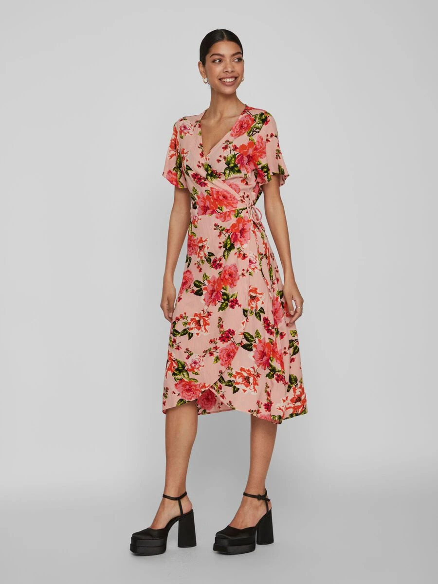 Vila WIKKEL MIDI JURK 4 Vila WIKKEL MIDI JURK - Afbeelding 4