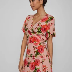 Vila WIKKEL MIDI JURK 10 Vila WIKKEL MIDI JURK -Goedkope Fraaie Mod Winkel 14089512 MistyRose 1058014 007