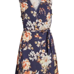 Vila KORTE MOUWLOZE JURK 11 Vila KORTE MOUWLOZE JURK -Goedkope Fraaie Mod Winkel 14090764 NavyBlazer 1069537 001