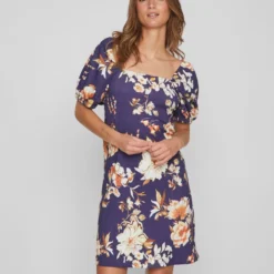 Vila POFMOUW MIDI JURK