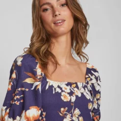 Vila POFMOUW MIDI JURK 8 Vila POFMOUW MIDI JURK -Goedkope Fraaie Mod Winkel 14090986 NavyBlazer 1069541 006